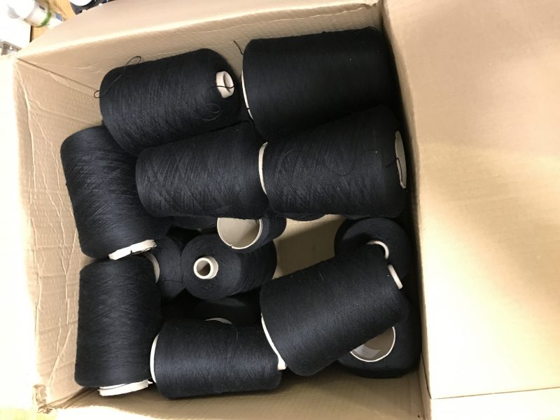 black silk yarn