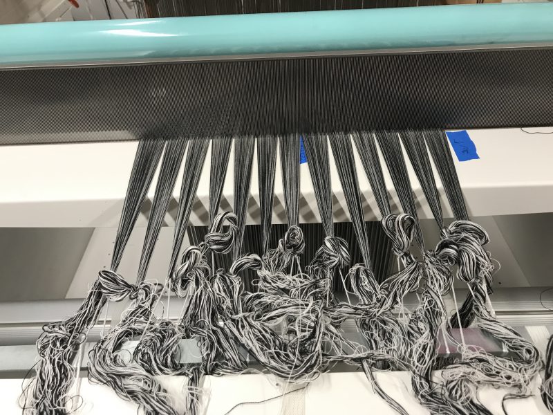 A ready to weave warp on the TC-2!
