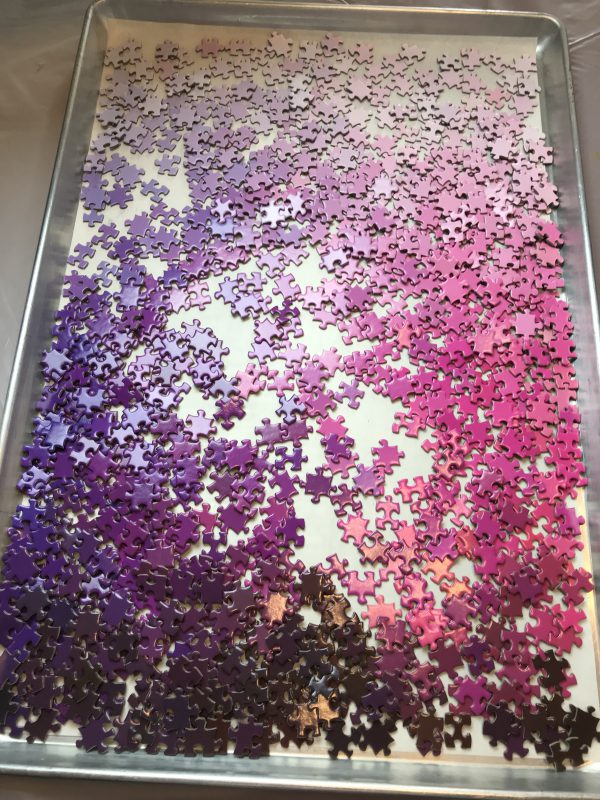 purple and fuchsia tray