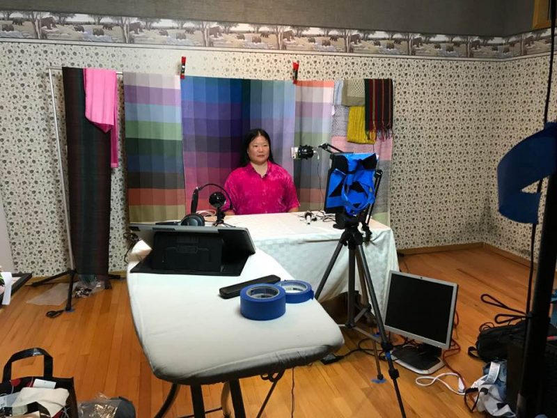 video production studio for Color Courage for Weavers