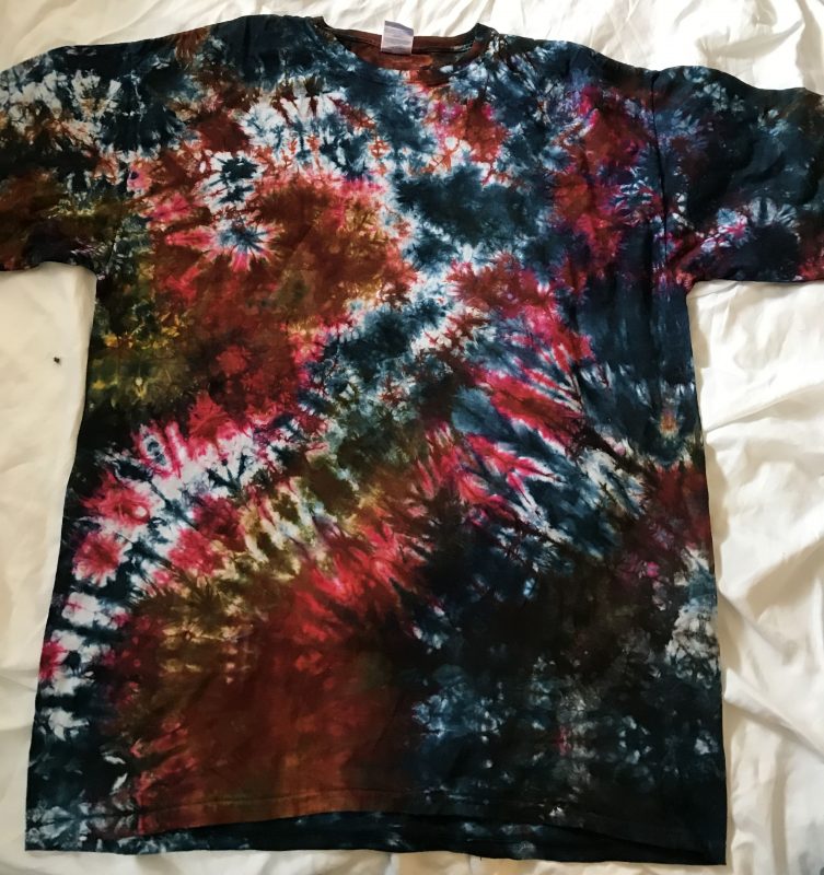 multi-color low water immersion dyed shirt