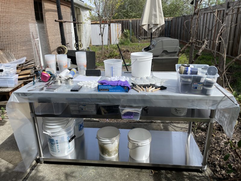 New dye table and dye equipment