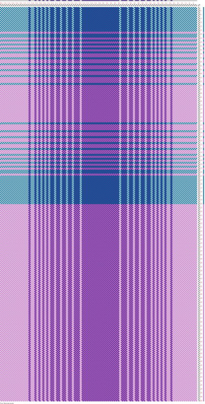 Color gradients in pain weave