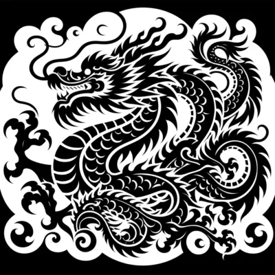Chinese dragon generated by Dall-E